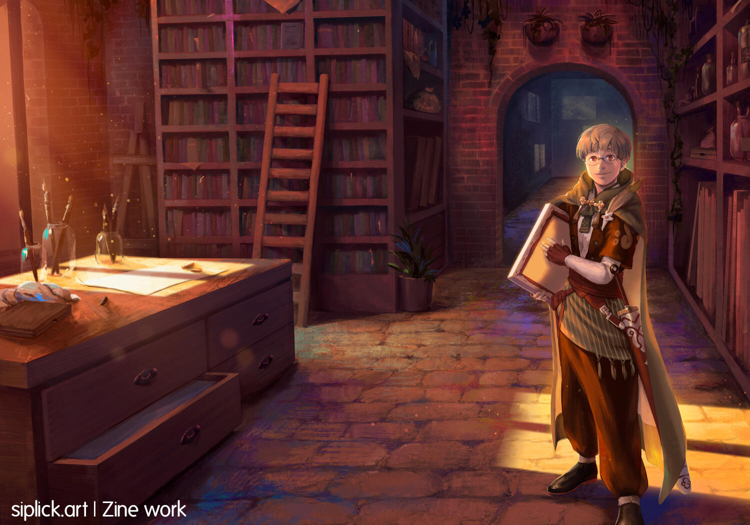 Cover art for &quot;Painted Picture&quot;, a Fire Emblem: Three Houses zine.