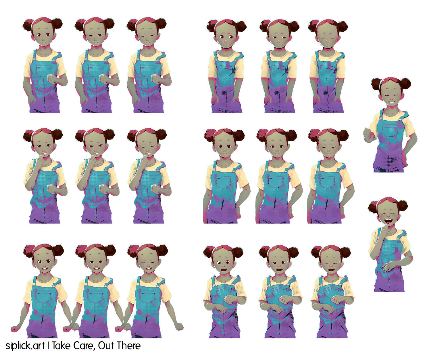 Take Care, Out There sprites