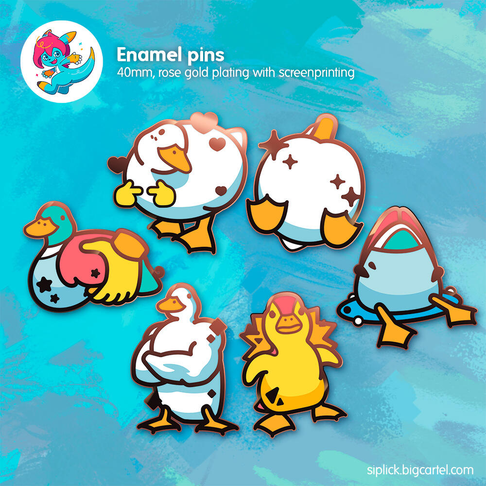 Original duck enamel pins