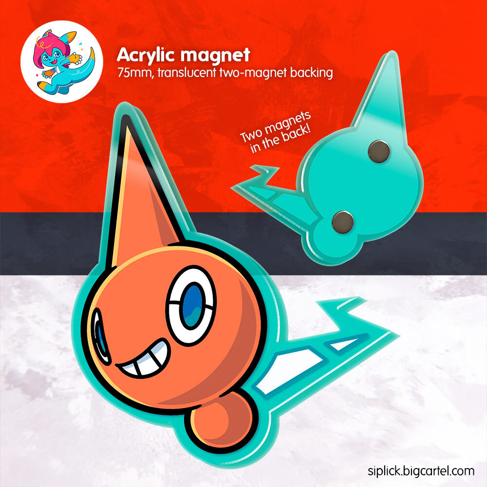 Pokémon acrylic magnet