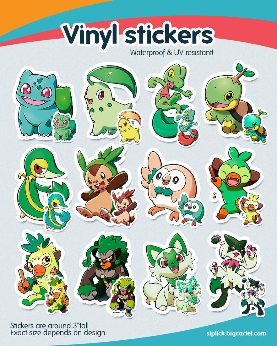 Starters: Grass type